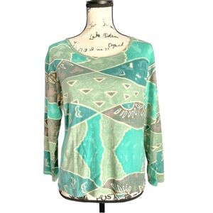 Nikky Geometric Beaded Top